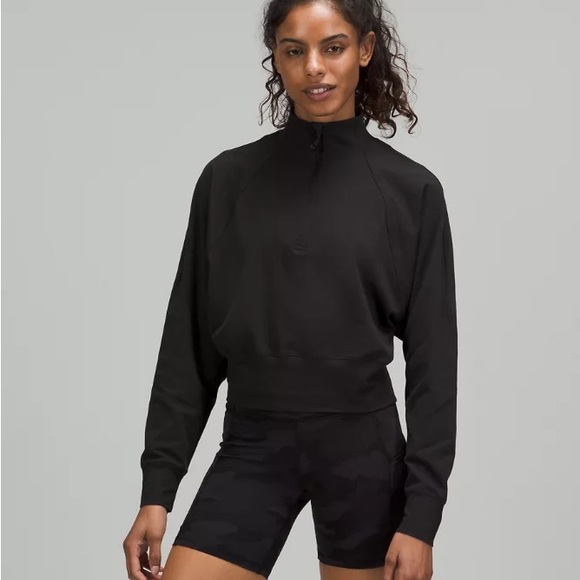 Lululemon ready to rulu 1/2 zip black size 6 - Picture 3 of 5